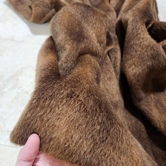 VTG Christian Dior Womens Size 8 USA Made Long Fur Coat Jacket Mink? W Pockets - Picture 15 of 16